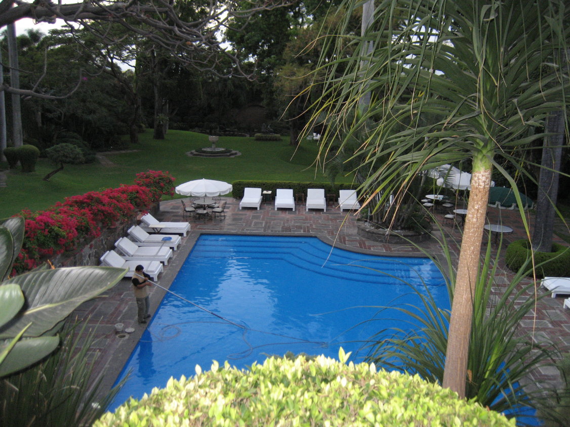 auf den Garten des Hotels Las Mañanitas (180)