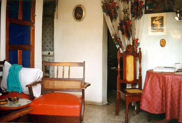 "'Meine Behausung', hörte er sich plötzlich sagen, 'und das hier, lieber Bro, ist der Salon'."